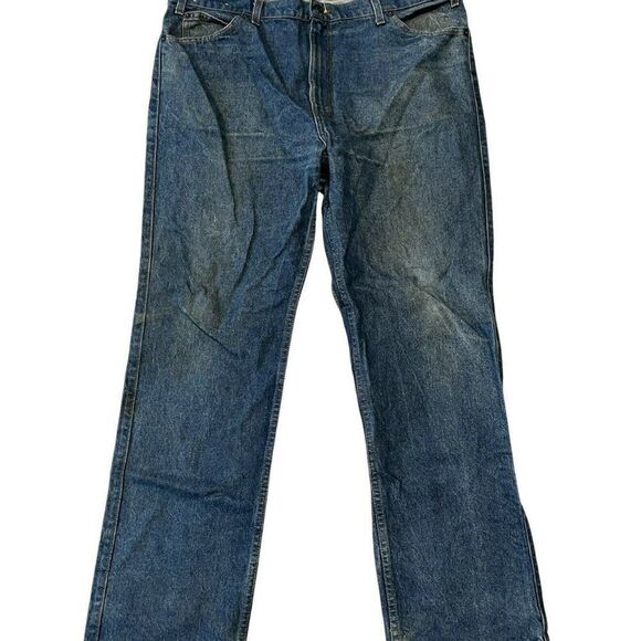 Levi's Two Horse Brand Vintage Jeans Sz 41 X 33 Mens Leather Tab